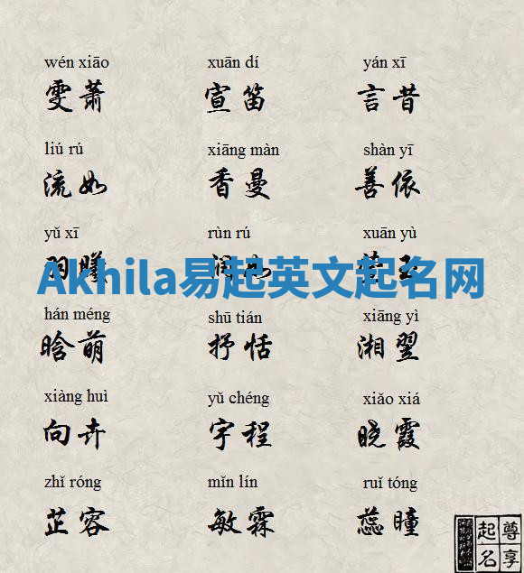 Akhila易起英文起名网 Akhila易起英文起名网