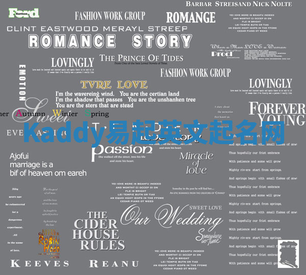 Kaddy易起英文起名网 Kaddy易起英文起名网