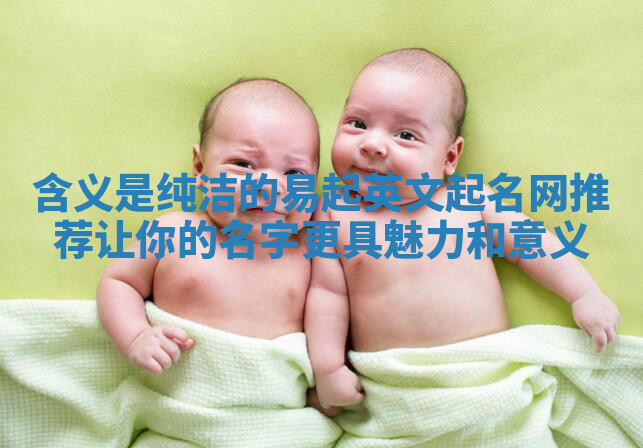 含义是纯洁的易起英文起名网推荐让你的名字更具魅力和意义 含义是纯洁的易起英文起名网推荐让你的名字更具魅力和意义